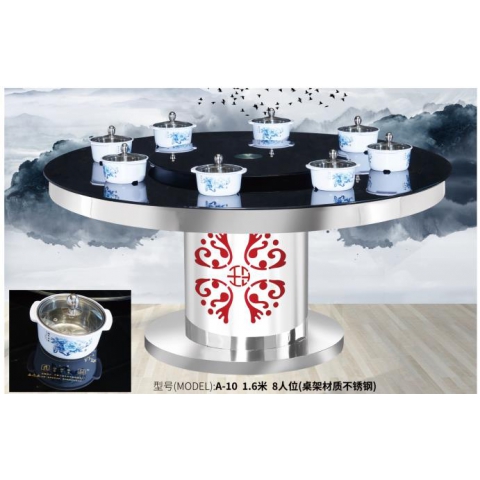 勝芳勝芳火鍋?zhàn)?不銹鋼火鍋?zhàn)?電磁爐火鍋?zhàn)? 無煙火鍋 烤涮一體 轉(zhuǎn)印系列  不銹鋼蛇型腿火鍋?zhàn)?旋轉(zhuǎn)不銹鋼火鍋?zhàn)? 無煙火鍋，烤涮一體，轉(zhuǎn)印系列