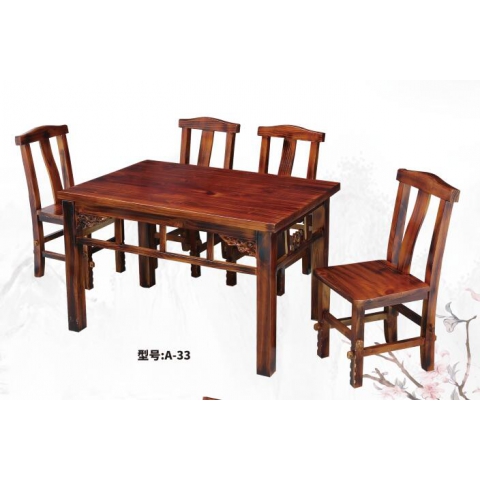 勝芳原生態(tài)火燒木家具批發(fā) 主題酒店桌椅 實(shí)木餐桌餐椅批發(fā) 桌面 戶外實(shí)木餐桌椅 原生態(tài)酒店家具 酒店家具和合家具