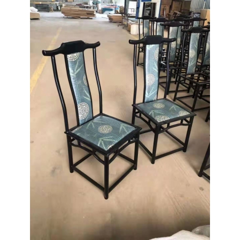 勝芳復(fù)古主題快餐家具批發(fā)軟包椅  官帽椅 牛角椅太師椅叉背椅子曲木椅中國(guó)風(fēng)椅中式椅圍椅，A字椅桶凳卡座吧臺(tái)桌椅奧群家具