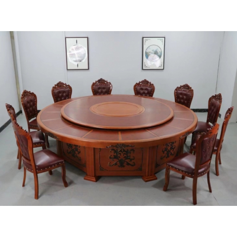 勝芳酒店家具 飯店餐桌 酒店 餐桌 電動餐桌 勝芳餐桌椅 酒店桌 圓桌 轉盤桌 實木旋轉大餐臺 火鍋桌 巖板圓桌 木質家具 餐廳家具中式家具 金盾酒店家具