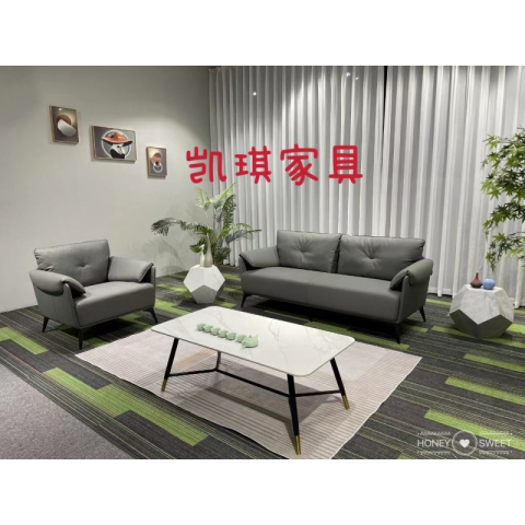 凱琪家具高端辦公沙發(fā)，休閑沙發(fā)，接待沙發(fā)，內(nèi)框結(jié)構(gòu)橡木?加粗彈簧，高密度海綿，廣東定制皮革，廠家直銷(xiāo)，一件也是批發(fā)價(jià)！