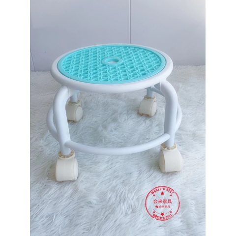 勝芳美縫凳批發(fā) 萬向輪 帶滑輪矮凳 網(wǎng)紅帶娃神器 學步軟凳 美縫 換鞋 擦地 美甲修腳凳子 會來家具