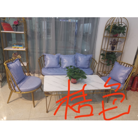 勝芳輕奢現代鐵藝沙發(fā)  小戶型網紅沙發(fā) 工作室接待組合沙發(fā) 現代簡約沙發(fā) 服裝店 辦公室 會客沙發(fā)  正尚家具批發(fā)