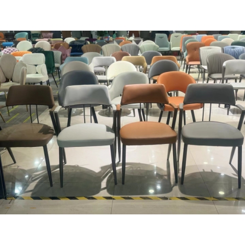 勝芳家具批發(fā) 輕奢家用餐椅 北歐簡(jiǎn)約靠背椅 餐廳椅子 咖啡休閑椅 軟包椅 現(xiàn)代 酒店椅子 銘達(dá)家具