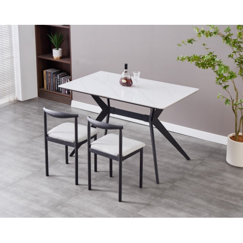 巖板茶幾餐臺(tái)，美麗鑫家具，