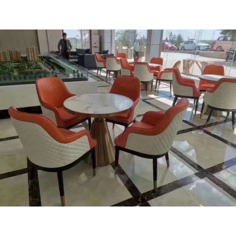 勝芳家具批發(fā)廠家，卡座，巖板桌，酒店桌椅，休閑椅，洽談桌椅，接待桌椅，咖啡桌椅組合  咖啡臺(tái)  小圓桌  三件套會(huì)客桌椅簡約現(xiàn)代時(shí)尚  漫麗家具