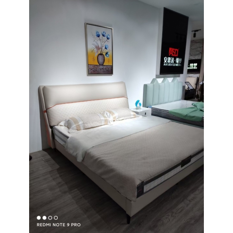 香河軟床批發(fā) 多功能床 生態(tài)真皮 高回彈海綿 床邊全實木床板 廣東生產香河倉庫現(xiàn)貨直發(fā) 香河潤澤家具