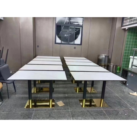 勝芳酒店家具批發(fā) 長條桌 快餐桌 巖板餐桌 方桌 鑫尚誠酒店家具