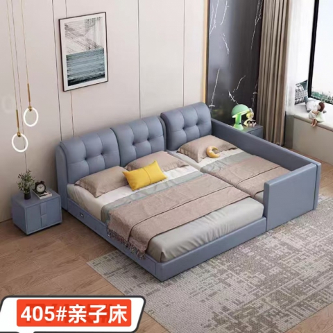 香河軟床批發(fā) 多功能床 寶貝親子床406#21生態(tài)真皮 廣東生產(chǎn)香河倉庫現(xiàn)貨直發(fā) 香河潤澤家具