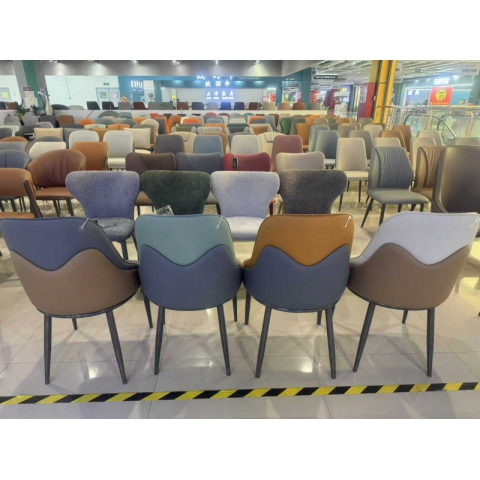 勝芳家具批發(fā) 輕奢家用餐椅 北歐簡(jiǎn)約靠背椅 餐廳椅子 咖啡休閑椅 軟包椅 現(xiàn)代 酒店椅子 銘達(dá)家具
