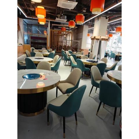 勝芳酒店桌批發(fā) 酒店圓桌 大圓桌 巖板圓桌 丹林家具