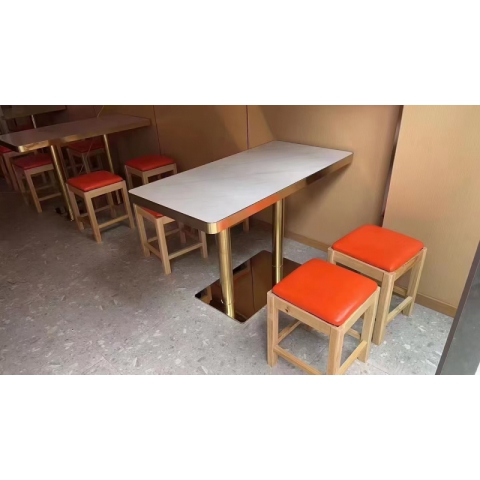 勝芳酒店家具 長(zhǎng)條桌 酒店長(zhǎng)條桌 快餐桌 巖板桌 酒店椅 快餐椅 酒店桌 桌子 酒店餐桌 丹林家具