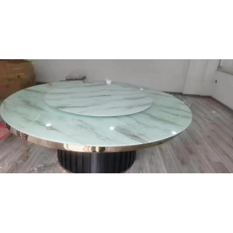 勝芳酒店家具批發(fā) 鋼化玻璃餐桌 玻璃大圓桌 巖板餐桌 電動(dòng)大圓桌 家用餐桌 酒店電動(dòng)大圓桌 飯店桌椅  鑫尚誠(chéng)酒店家具