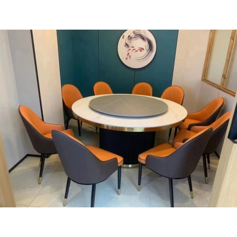 勝芳酒店家具批發(fā) 酒店巖板餐桌 餐館手動大圓桌 家用巖板餐桌 飯店電動餐桌 酒店桌椅 鑫尚誠酒店家具